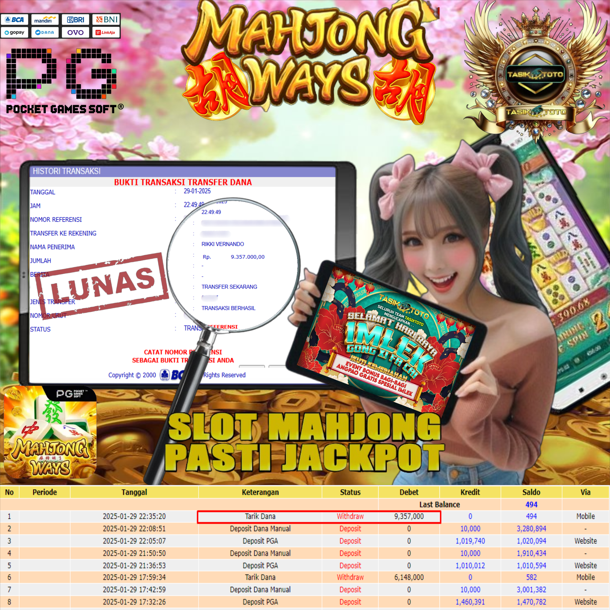 BUKTI JP TASIKTOTO – 30 JANUARI 2025