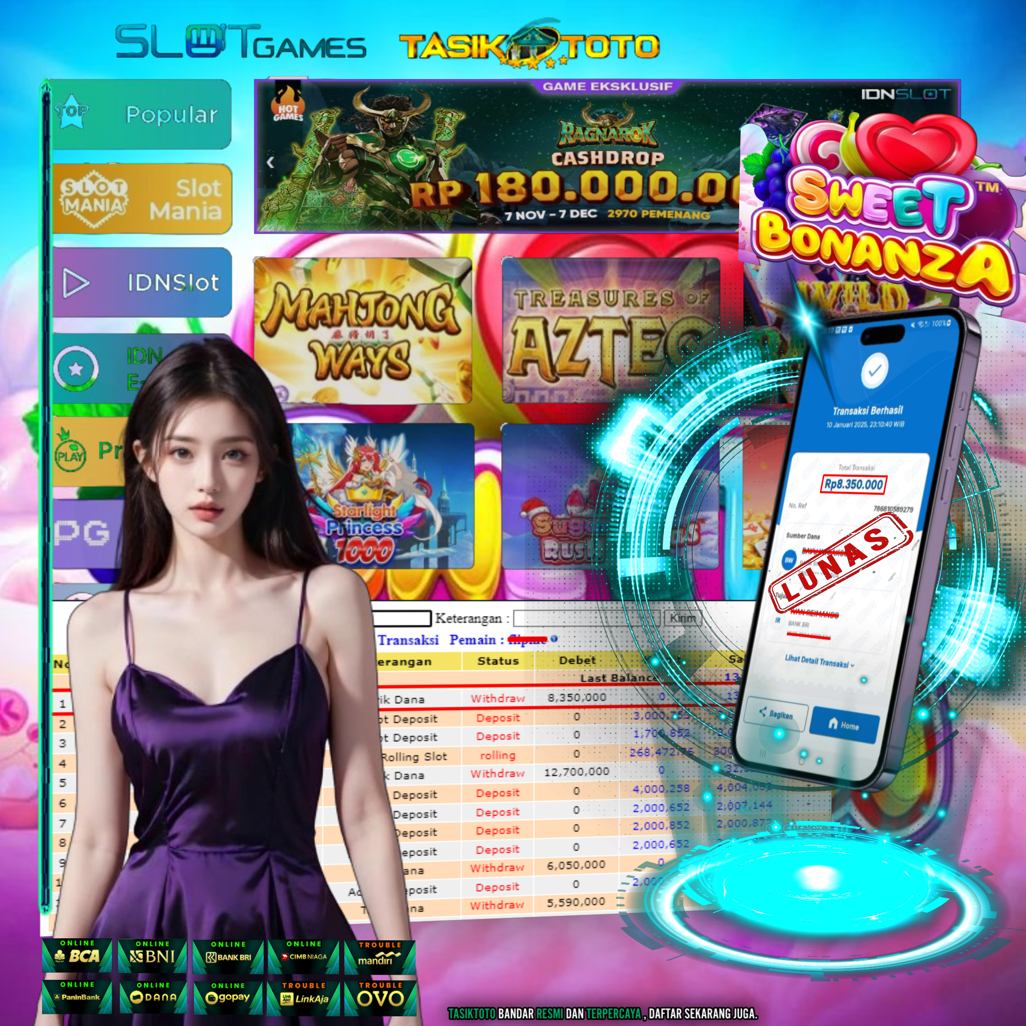 BUKTI JP TASIKTOTO – 12 JANUARI 2025