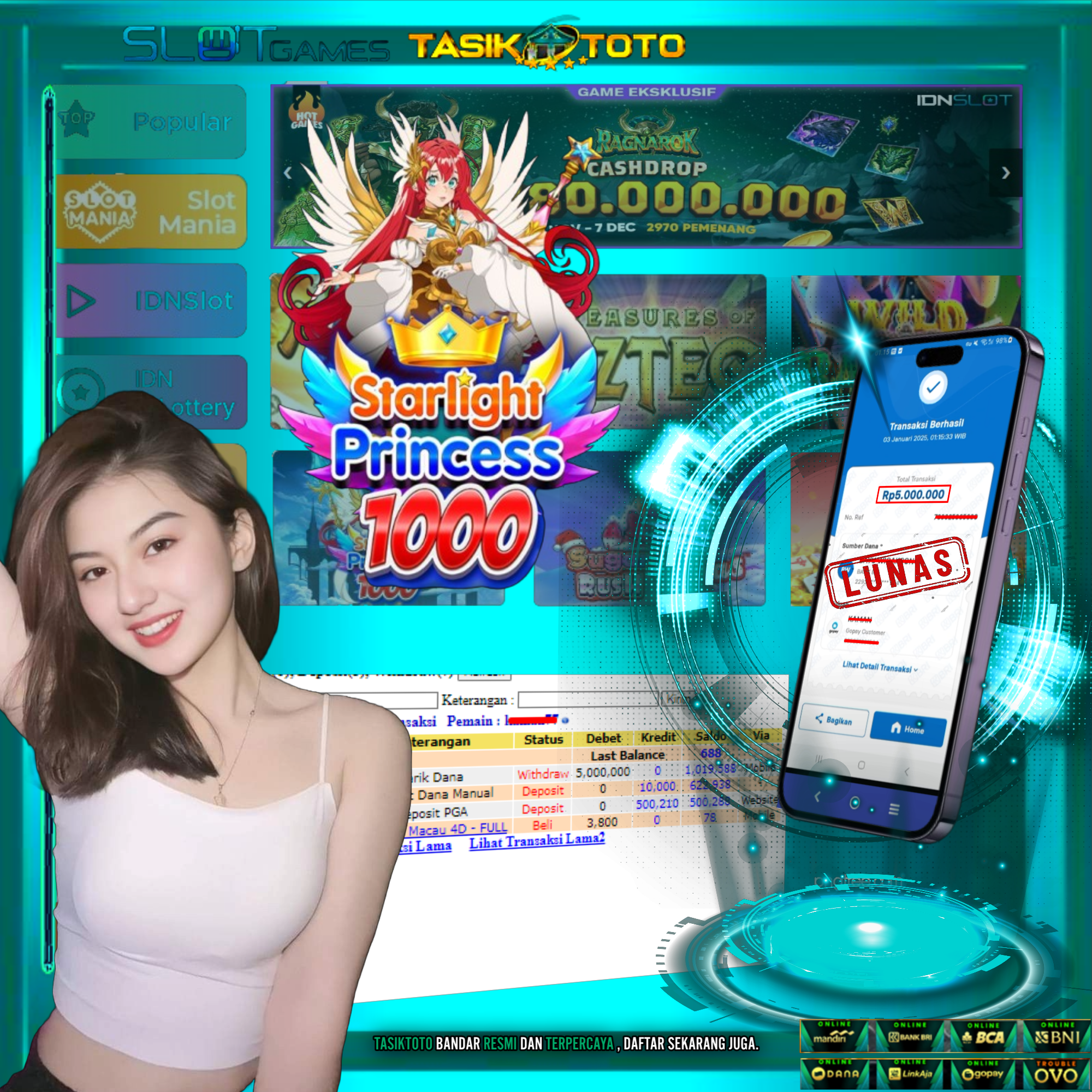 BUKTI JP TASIKTOTO – 3 JANUARI 2025