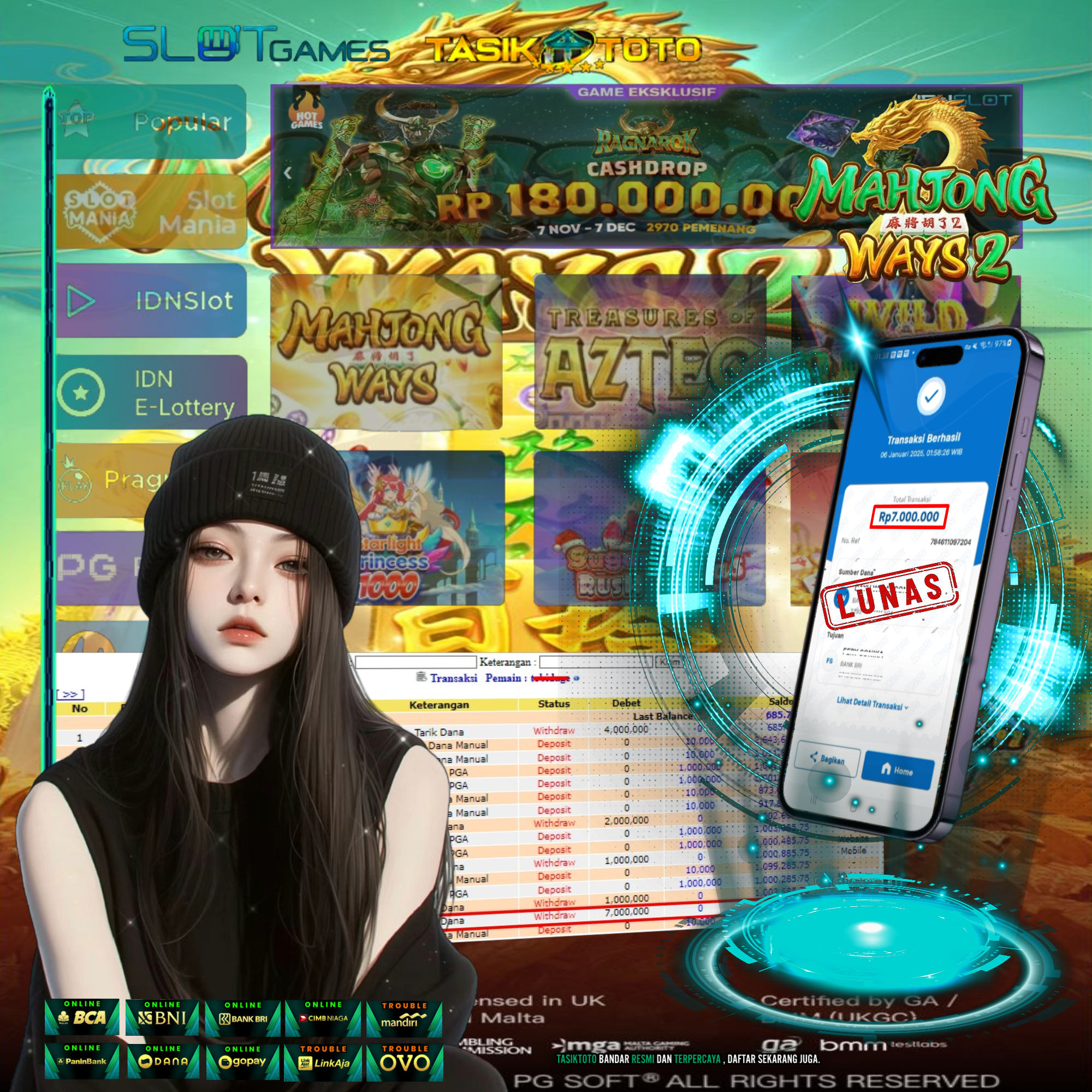 BUKTI JP TASIKTOTO – 7 JANUARI 2025