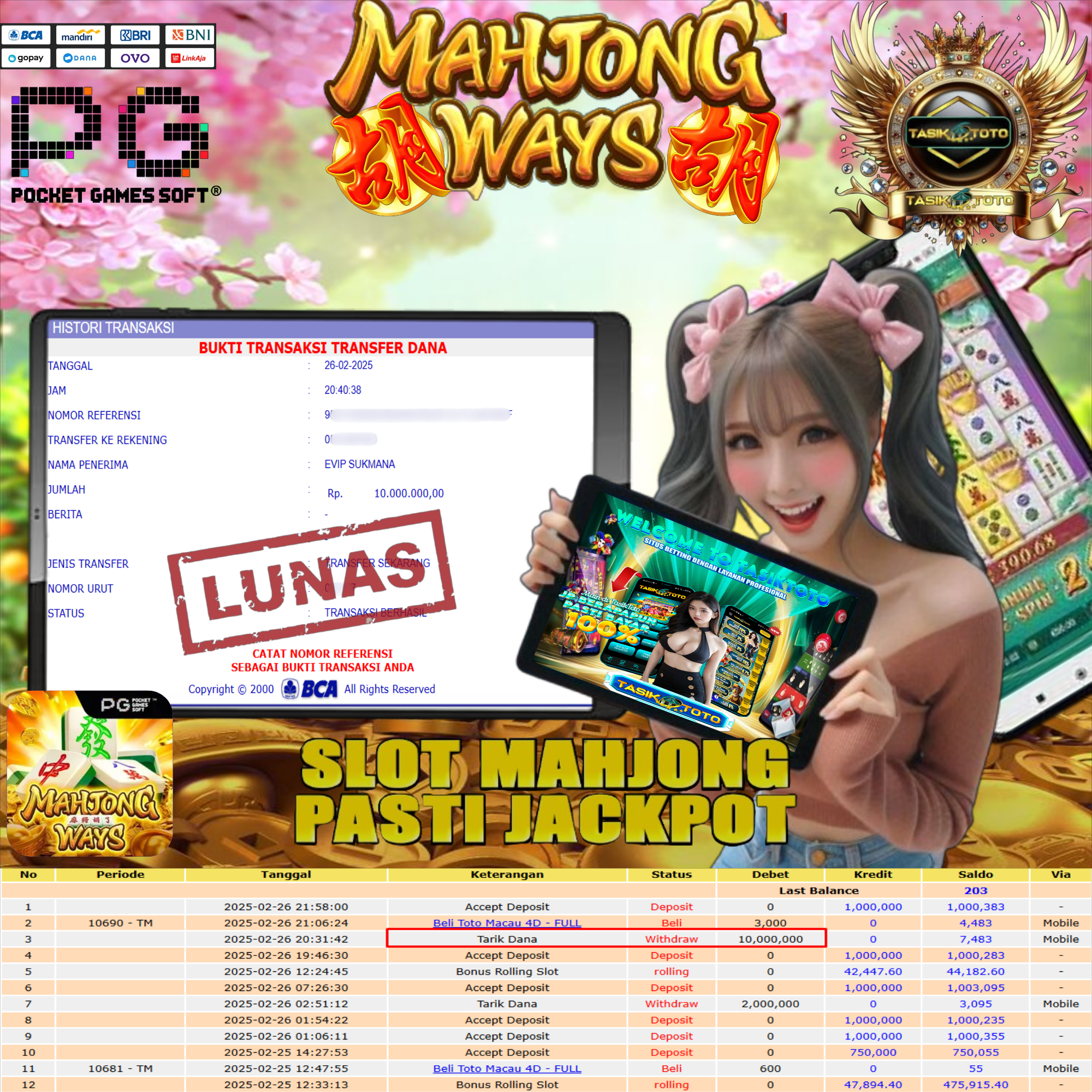 BUKTI JP TASIKTOTO – 27 FEBRUARI 2025