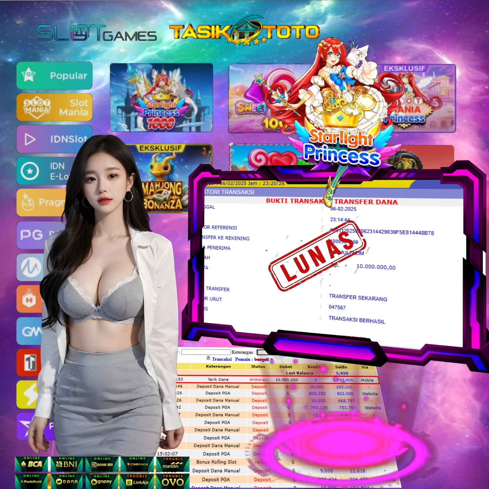 BUKTI JP TASIKTOTO – 7 FEBRUARI 2025