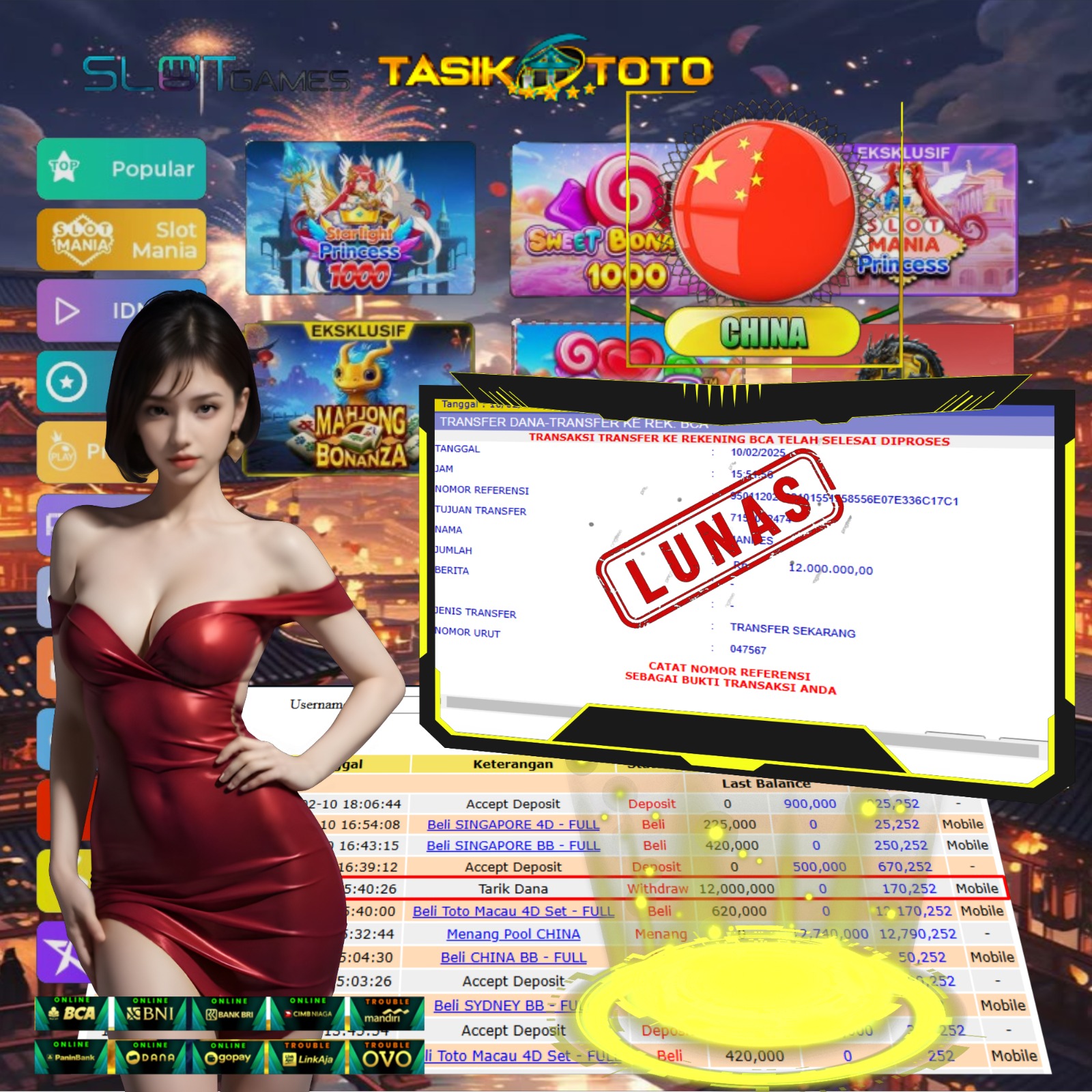 BUKTI JP TASIKTOTO – 11 FEBRUARI 2025