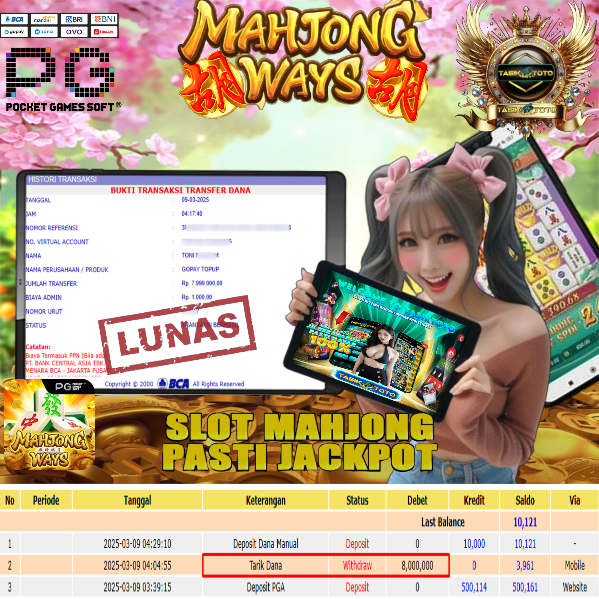 BUKTI JP TASIKTOTO – 09 MARET 2025