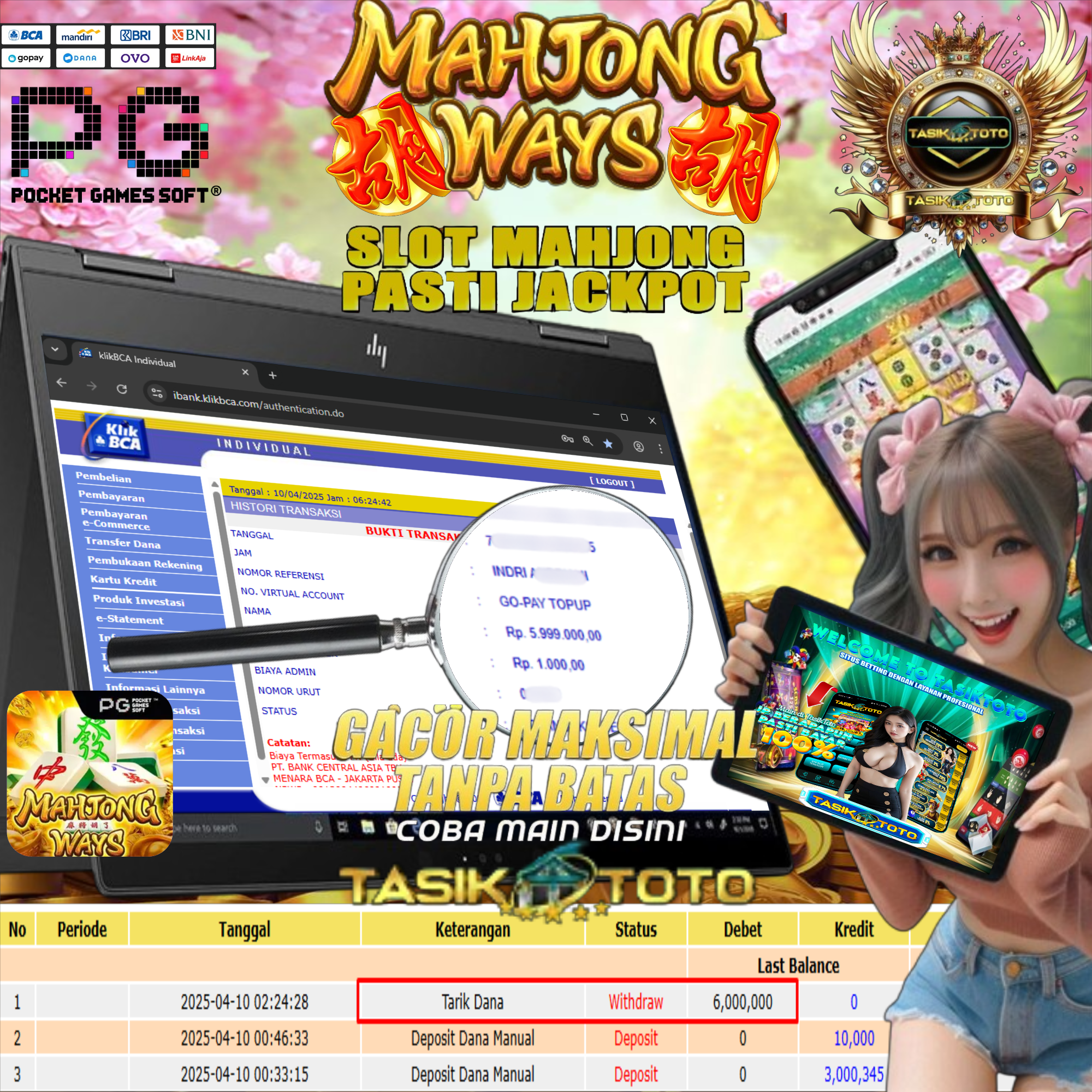 BUKTI JP TASIKTOTO – 10 APRIL 2025