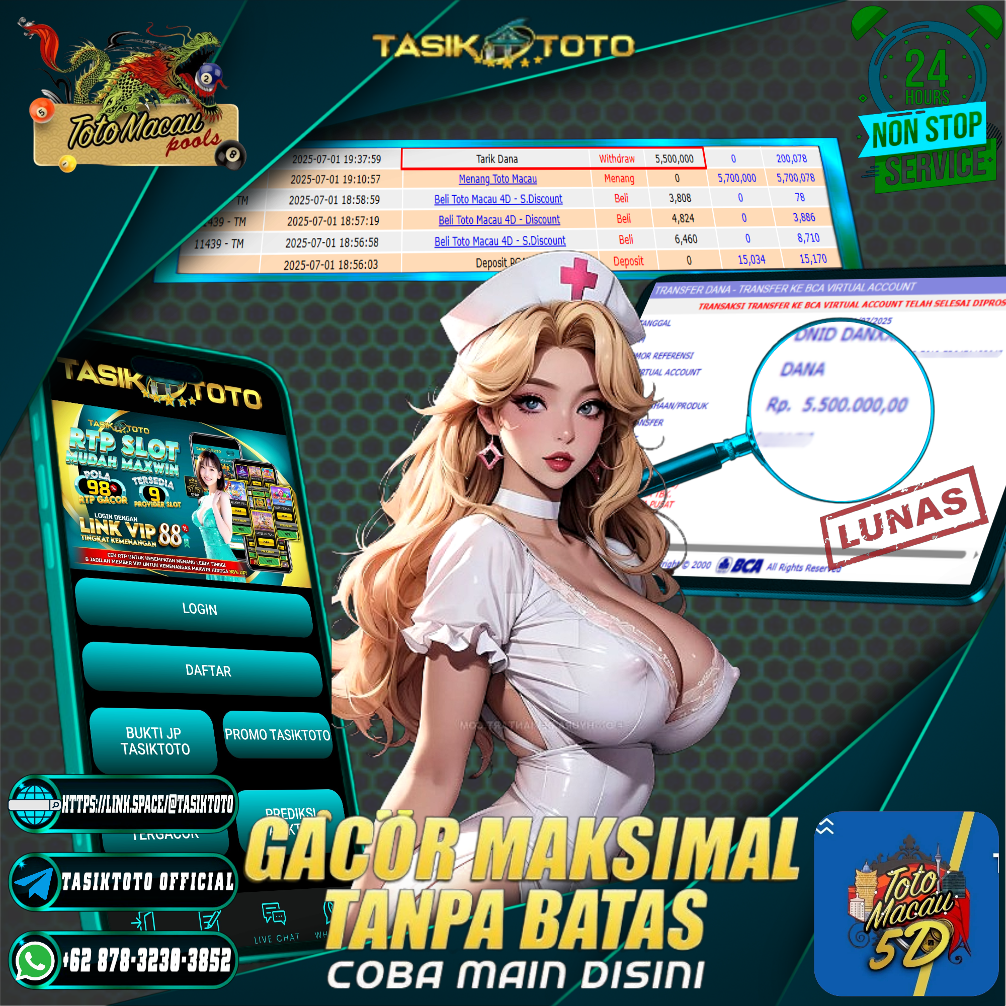 BUKTI JP TASIKTOTO – 1 JULI 2025