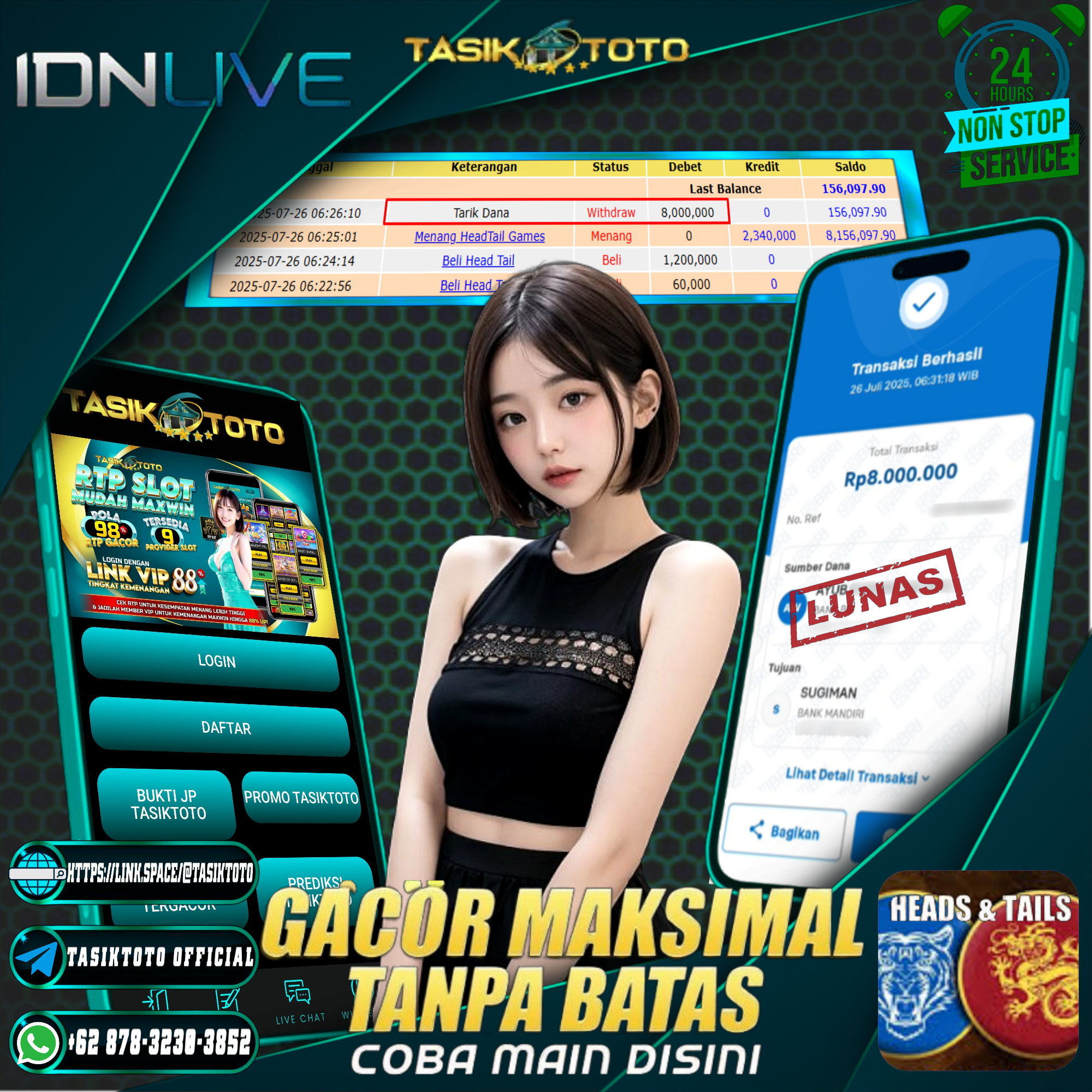 BUKTI JP TASIKTOTO – 26 JULI 2025