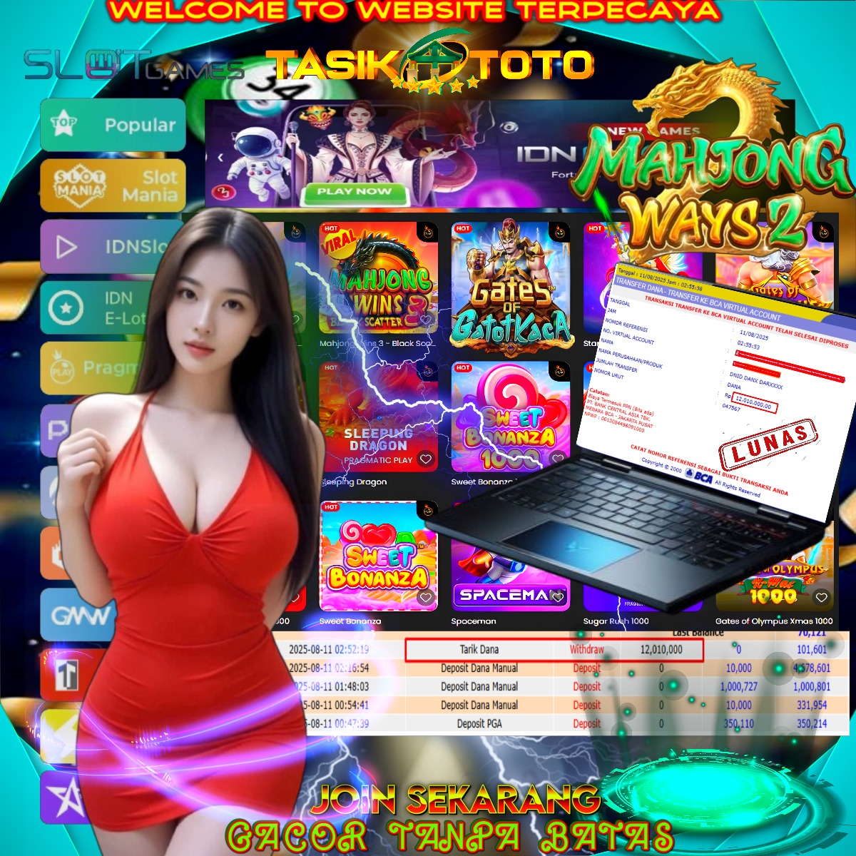 BUKTI JP TASIKTOTO – 11 AGUSTUS 2025